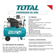 Cargar imagen en el visor de la galería, Compresor TOTAL 2HP 24 Litros INDUSTRIAL. Importadora Marvin
