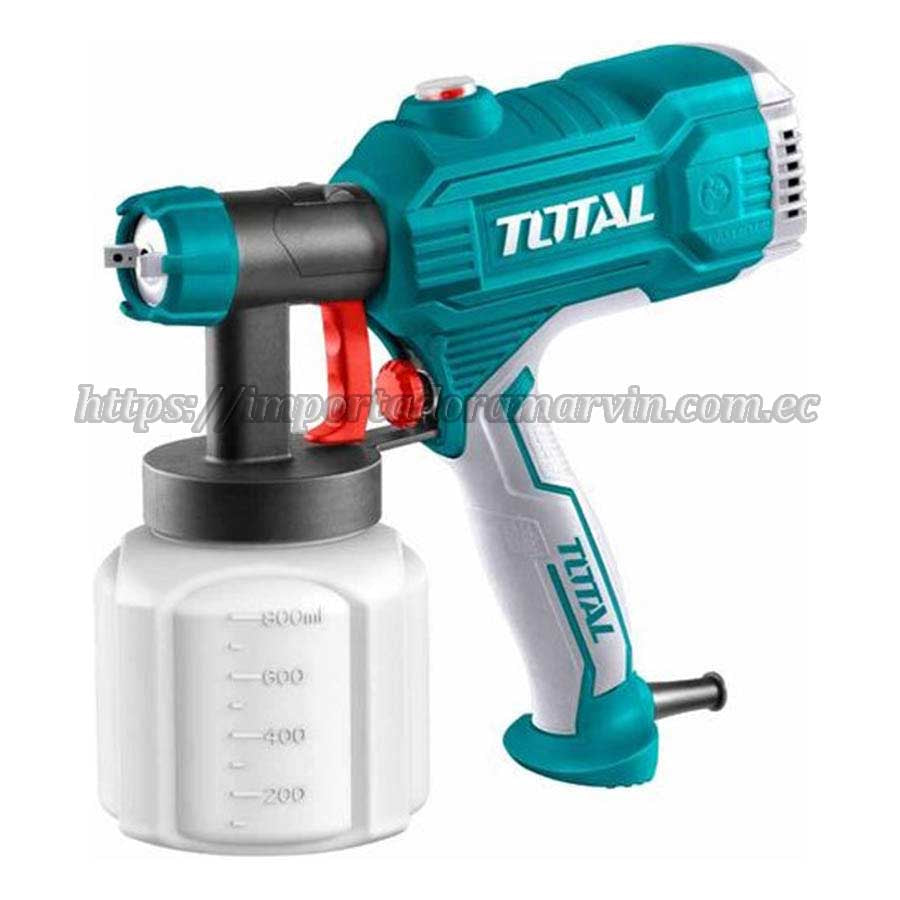 Pistola Rociadora TOTAL Pintar 450W INDUSTRIAL. Importadora Marvin